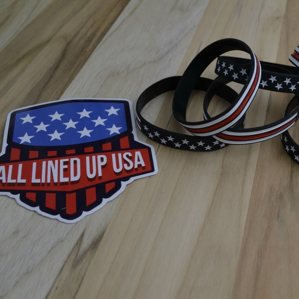 Red Flag Silicone Bracelet